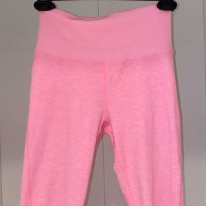 XS ALO High-Waist Goddess Leggings in Macroon Pink